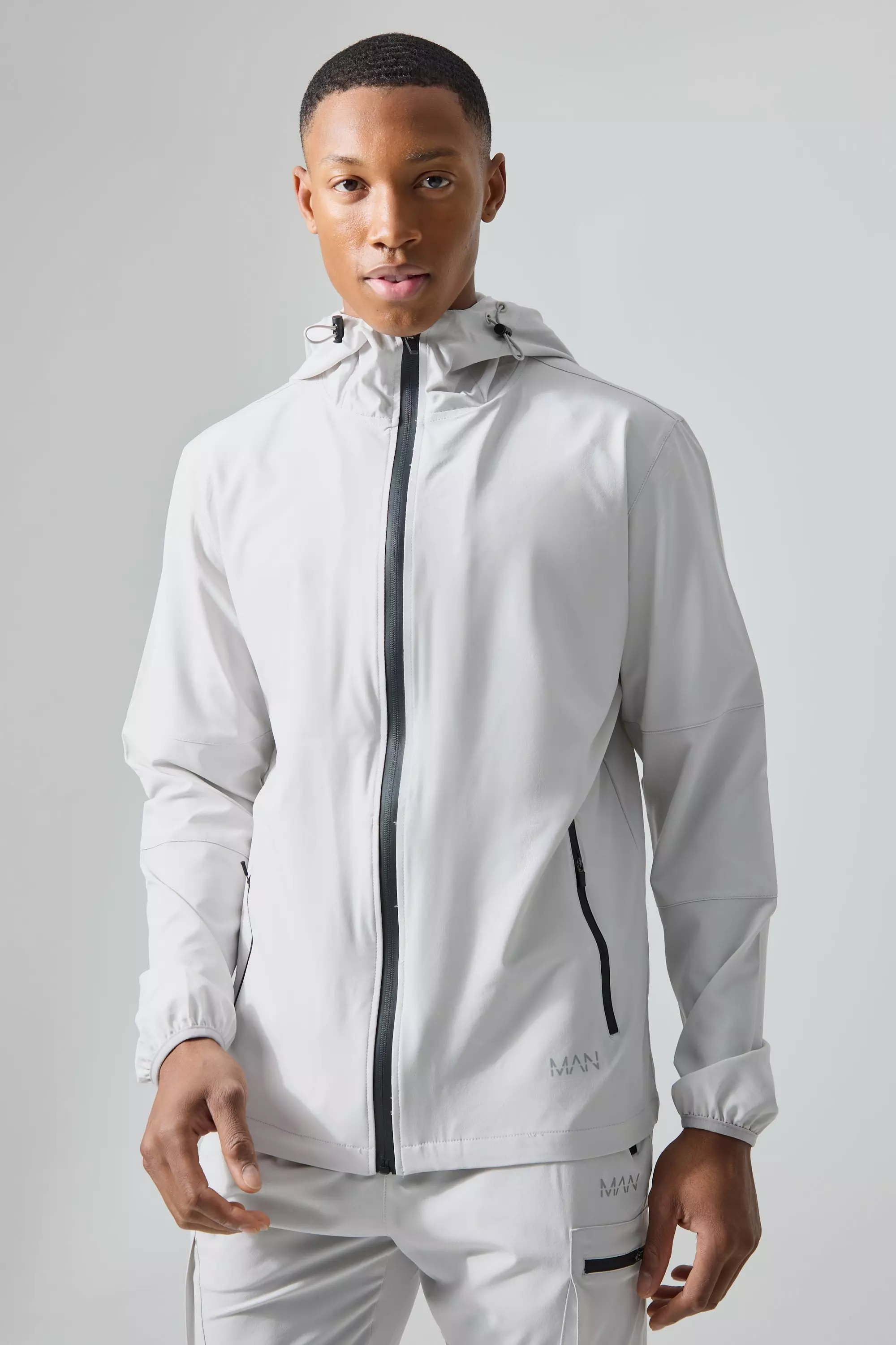 Light shop grey windbreaker